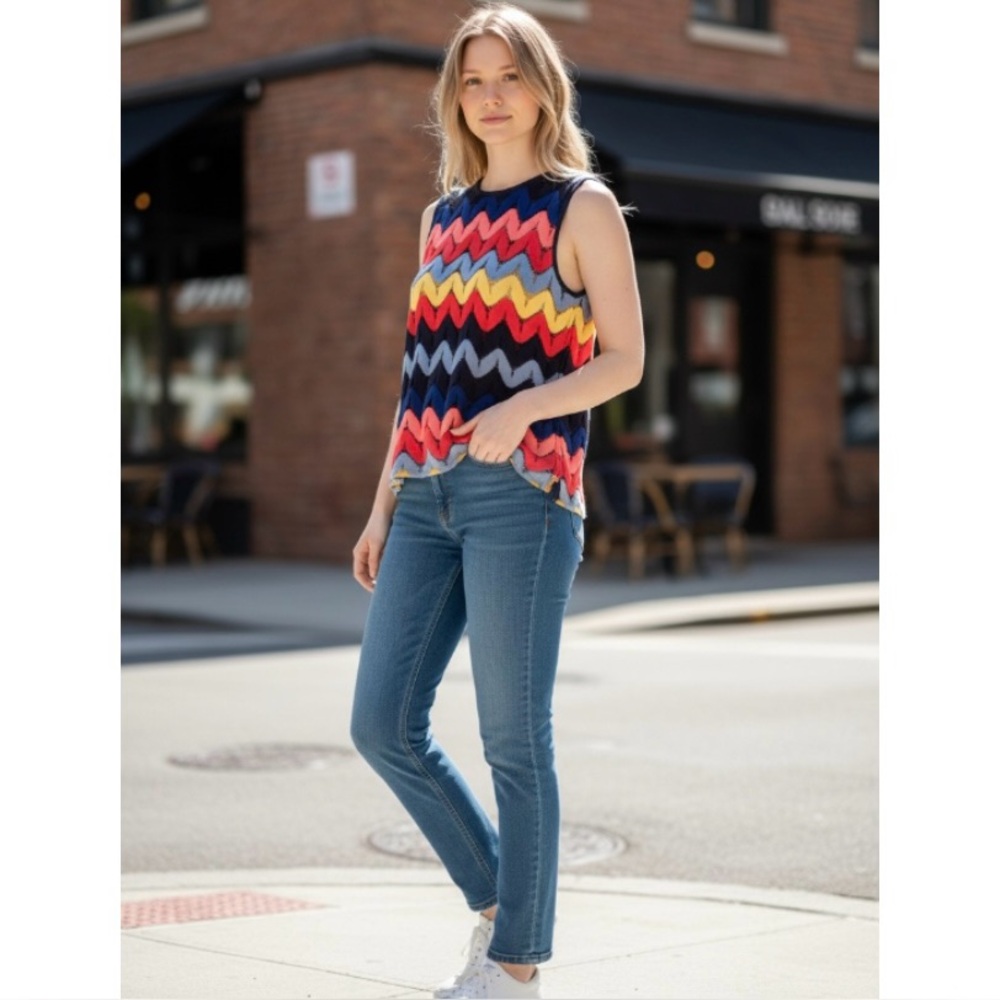 Rafaella Zig Zag Boho Top
